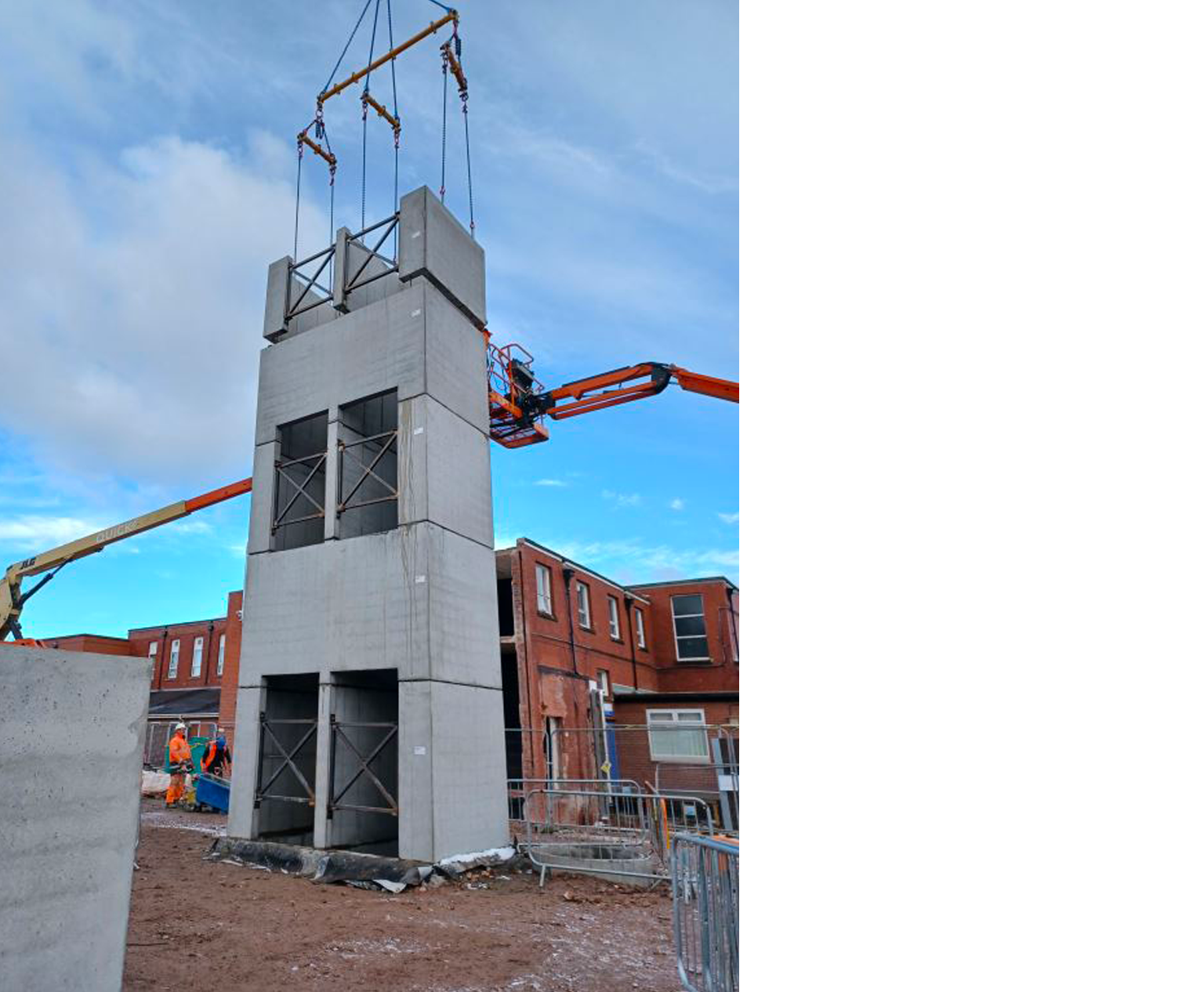 Lift Shaft Construction Great To See Another Croom Concrete Precast Lift Shaft Construction Great To See Another Croom Concrete Precast